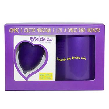 Imagem de Violeta Cup Kit Coletor Menstrual A Violeta + Caneca Higienizadora Violeta Tipo A Mulheres A Partir De 30 Anos Ou Com Filhos E/Ou Com Colo Do Útero De Altura Média E Alta