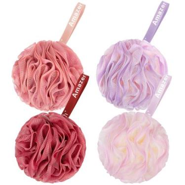 Imagem de Esponja de banho Loofah AmazerBath SunsetBerry 75g x4 com suspensão