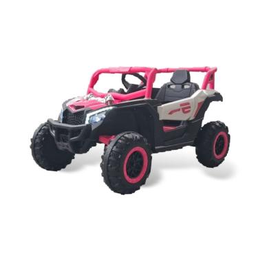 Imagem de Quadriciclo Elétrico Infantil 12V R3 com Controle Remoto Rosa Bang Toys