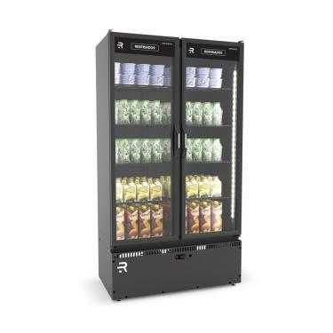 Imagem de Expositor Auto Serviço Vertical Refrimate ASVR2PPP 2 Portas Preto 220V para Resfriados