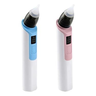 Imagem de Aspirador Nasal Bebê Elétrico Recarregável 6 Níveis Azul - Átomo