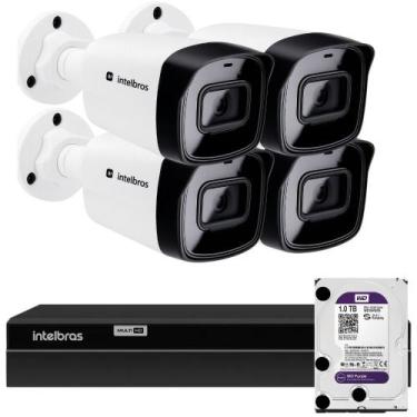 Imagem de Kit 4 câmeras bullet ip vipc 1230 b g2 full hd ir intelbras