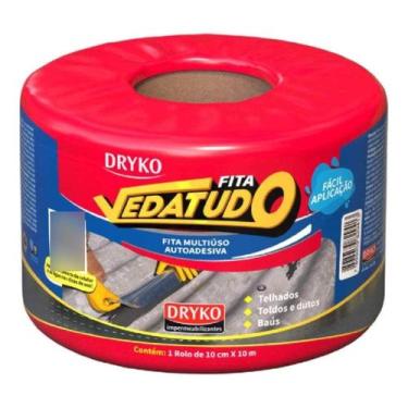 Imagem de Fita adesiva asfáltica vedatudo aluminizada 10cmx10mt dryko
