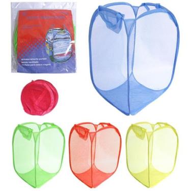 Imagem de Cesto De Nylon para Roupa, Brinquedos - Organizador - BJ5512 - ds