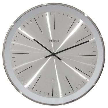 Imagem de Relógio de Parede Herweg Tic Tac 30cm Decoração Cor Cromado Cor:Cromad