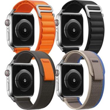 Imagem de Pacote de 4 Alpine Trail Loop Compatível Appl Watch Band 38mm 40mm 41m