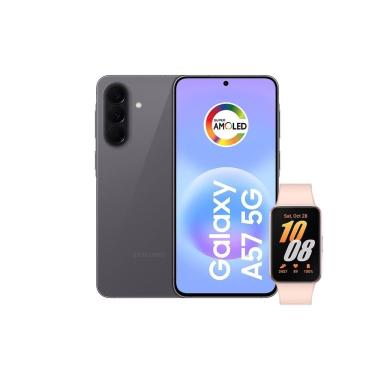 Imagem de Smartphone Samsung Galaxy A57 5G 8GB 128GB 50MP Cinza com Pulseira Inteligente Galaxy Fit 3