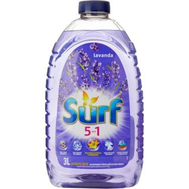 Imagem de Lava-Roupas Líquido Surf 5 em 1 Lavanda 3L  Kit 3un
