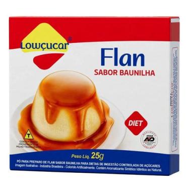 Imagem de Flan Sabor Baunilha Zero Açúcar Lowçúcar 25g - Lowçucar