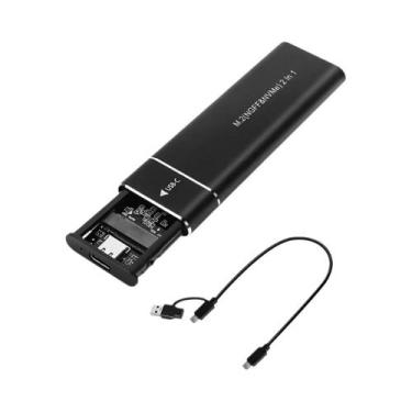 Imagem de Case M.2 SSD USB 3.1 De Protocolo Duplo 10Gbps Em Metal Para Laptop PC