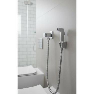 Imagem de Ducha Higiênica Quadrada Metal Cromo 1.2M - Congratulations Store