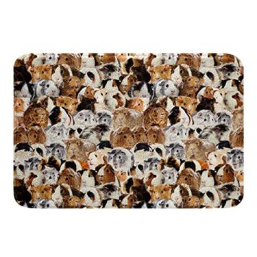 Imagem de Tapetes de banheiro para porquinho-da-índia antiderrapantes, tapete de banheiro extramacio, fofo, absorvente de animais, para chuveiro, sala de estar, quarto, porquinho-da-índia, tapetes multifuncionais, 50,8 x 81,2 cm