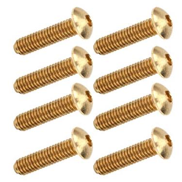 Imagem de Parafusos de cobre puro, parafusos sextavados de textura transparente de cobre para indústria automobilística(M4 * 16 mm)