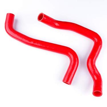 Imagem de LUXERAD Mangueira de silicone para quadriciclo de desempenho de 3 camadas 4,5 mm para Yamaha FZ6-S FZ6 FZ600 FZ 600 (vermelha)