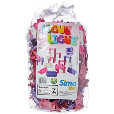 Imagem de Sacola Ligue Ligue Menina 180 Pçs, Simo Toys