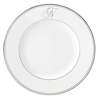 Imagem de Lenox Prato de jantar com monograma e escrita Federal Platinum, N
