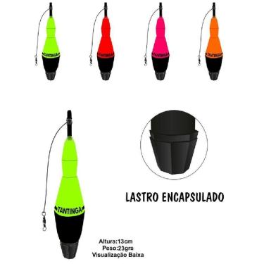 Imagem de Boia Torpedo Ecológico Tantinga - 13cm - 23gr -laranja