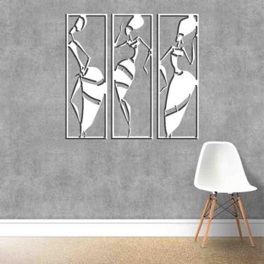 Imagem de Quadro Decorativo Africanas Vazado - Mdf 3Mm 003