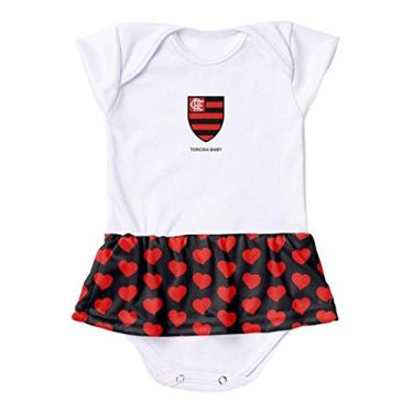 Imagem de Body Vestido Flamengo Corações Torcida Baby