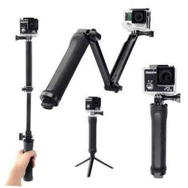 Imagem de Braço Três Articulações Suporte Câmeras Compactas Para Gopro