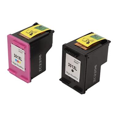 Imagem de Substituição de cartuchos de tinta, cartucho de impressão preto colorido 301XL, cartucho de impressora de alta densidade ABS durável de grande capacidade para para Envy 4500