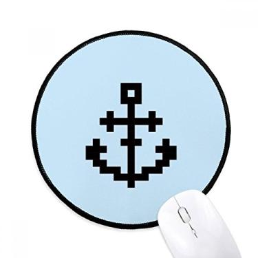 Imagem de DIYthinker Summer Sail Sailors Ship Pixel Mouse Pad Desktop Office Tapete Redondo para Computador