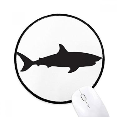 Imagem de DIYthinker Docile Blue Ocean Shark Fierce Mouse Pad Desktop Office Tapete redondo para computador