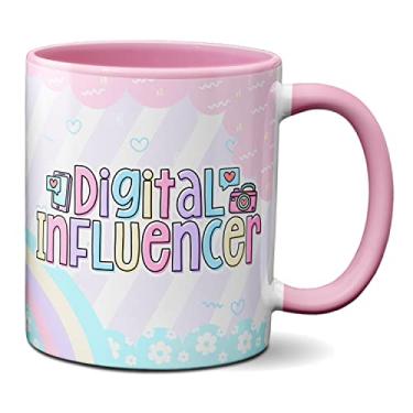 Imagem de Caneca Digital Influencer Profissional Criativo Presente (Rosa)