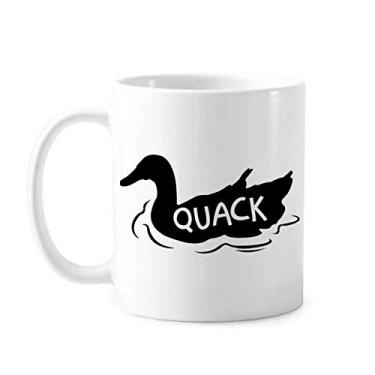 Imagem de Wild Birds Quack Duck Cucoloris caneca cerâmica café porcelana copo talheres