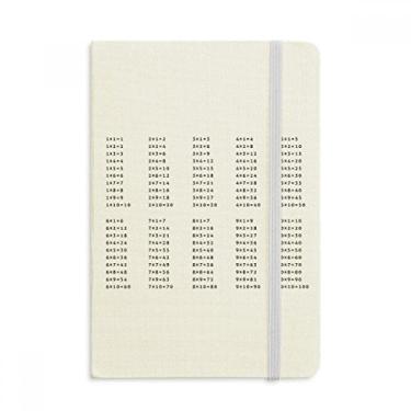 Imagem de Caderno de anotações com números de mesa multiplicação, capa dura oficial, diário clássico