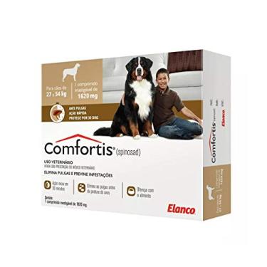 Imagem de Antipulgas Elanco Comfortis 160mg para Cães de 27 a 54kg - 1 Comprimido