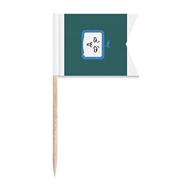 Imagem de Sinalizadores de palito de dentes originais da Saplings Insidious Small TV Face para festas, bolos, alimentos, queijo