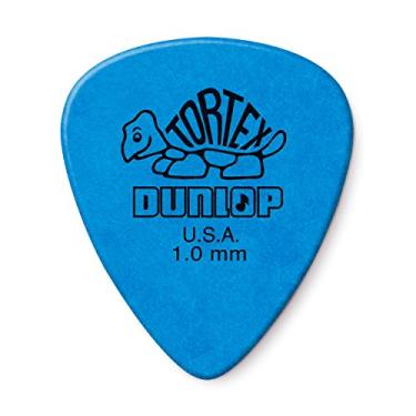 Imagem de Palheta para guitarra Jim Dunlop Tortex Standard 418B1.0, 1,0 mm, azul, pacote com 36