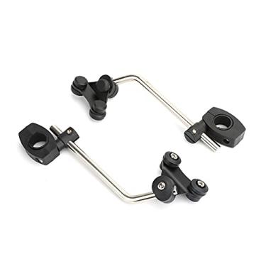 Imagem de Areyourshop Suporte universal para para-brisa de motocicleta de 22 mm, suporte padrão para guidão e para-brisa para motocicletas com guidão de 22 mm