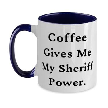 Imagem de Xerife s For Coleagues, Coffee Give Me My Sheriff Power, Xerife Brilliant Two Tone 325 ml, Cup From Boss