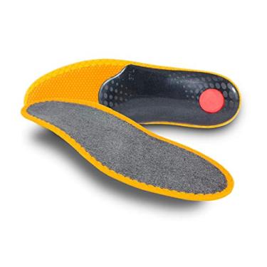 Imagem de pedag Palmilhas para sapatos atléticos Magic Step, feitas à mão na Alemanha, apoiando a bola, arco e calcanhar do pé, cama de espuma viscoelástica e parte superior de tecido felpudo, M12 / EU 45