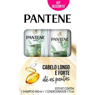 Imagem de Kit Pantene Bambu Shampoo com 400ml + Condicionador com 175ml 1 Unidade