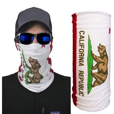 Imagem de Cachecol multifuncional, máscara de sol, balaclava, excelente polaina para pescoço ou bandana..., California, Large