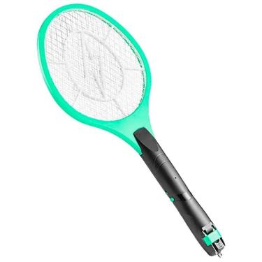 Imagem de Raquete Mata Insetos Bolt Recarregável HC034 Verde/Preto Bivolt
