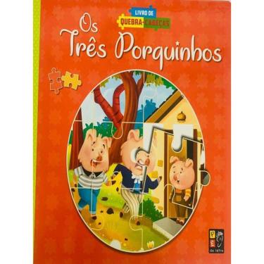 Imagem de Livro De Quebra-Cabeças - Os Três Porquinhos