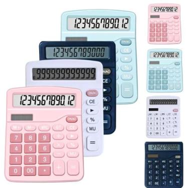 Imagem de Calculadora De Mesa Grande 12 Dígitos E Solar Pilha Display - Calculad