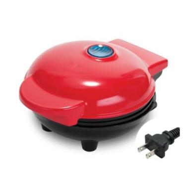Imagem de Máquina de waffle elétrica Forno de quiche Panela Máquina de eggette Mini frigideira de waffle 110V 220V (110v) red
