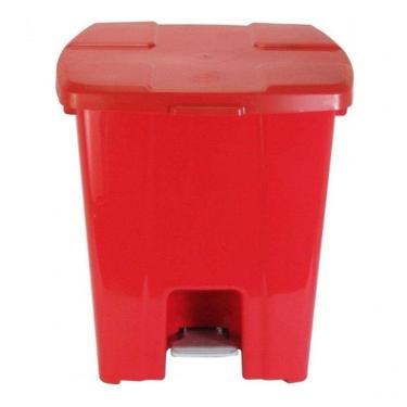 Imagem de Cesto Quadrado Lixeira De 30 Litros Da Jsn Vermelho
