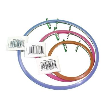 Imagem de Frank A. Edmunds Conjunto de 3 bastidores de bordado com tensão de mola de 8,9 cm, 12,7 cm e 17,7 cm,