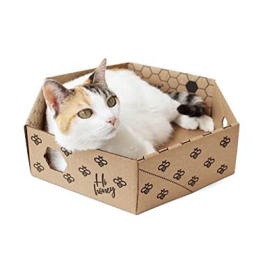 Imagem de Caixa para Gatos, Caixa BeeBox Kraft Gatton, Cama para Gatos, Brinquedo para Gatos