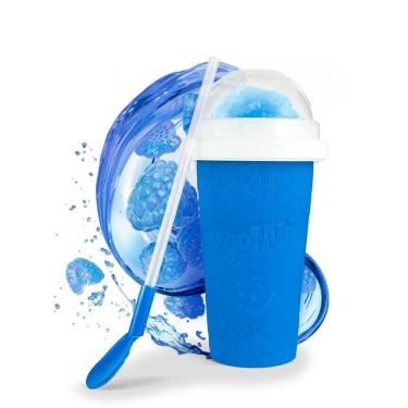 Imagem de Copo Slush Nostalgia Kool-Aid Squeezy 300mL azul com colher