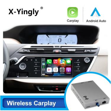 Imagem de Caixa do módulo Carplay sem fio  Android Auto  Link de espelho  USB  Peugeot Citroen C4 SMEG SMEG