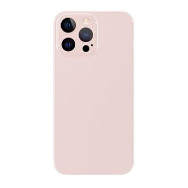 Imagem de LXURY Capa ultrafina para iPhone 15 Pro Max/15 Pro/15 Plus/15, capa protetora de polipropileno fosco à prova de choque com suporte de carregamento sem fio, rosa, 15 Pro Max