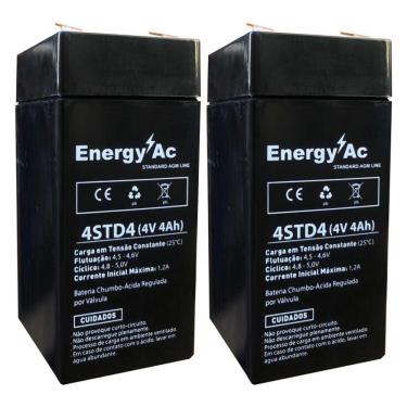 Imagem de 2 Bateria Selada Recarregável 4v 4ah Automação Balanças Brinquedos Hobbies