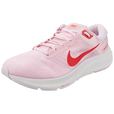 Imagem de Nike W Nike Air Zoom Structure 22, tênis de corrida feminino, preto e branco, 34, Med Soft Pink Lt Crimson Summit Branco, 36
